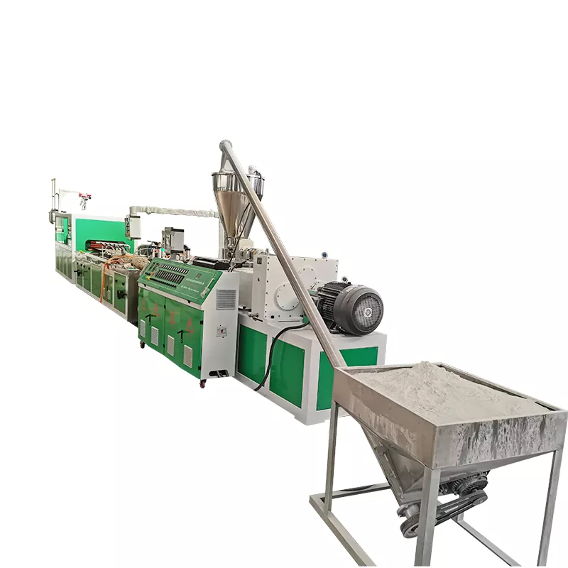 PVC Bamboo Fiber Wallboard Ekoizpen Lerroa